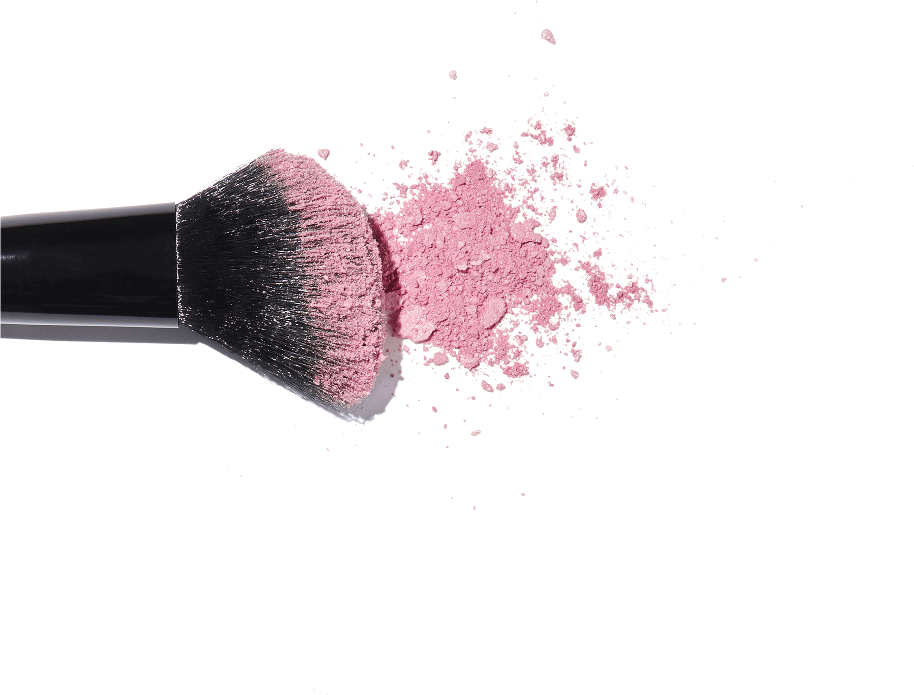 A Brush With A Pink Powder