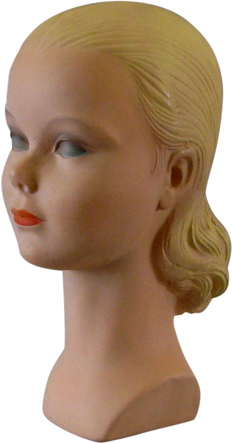A Mannequin Head With Blonde Hair