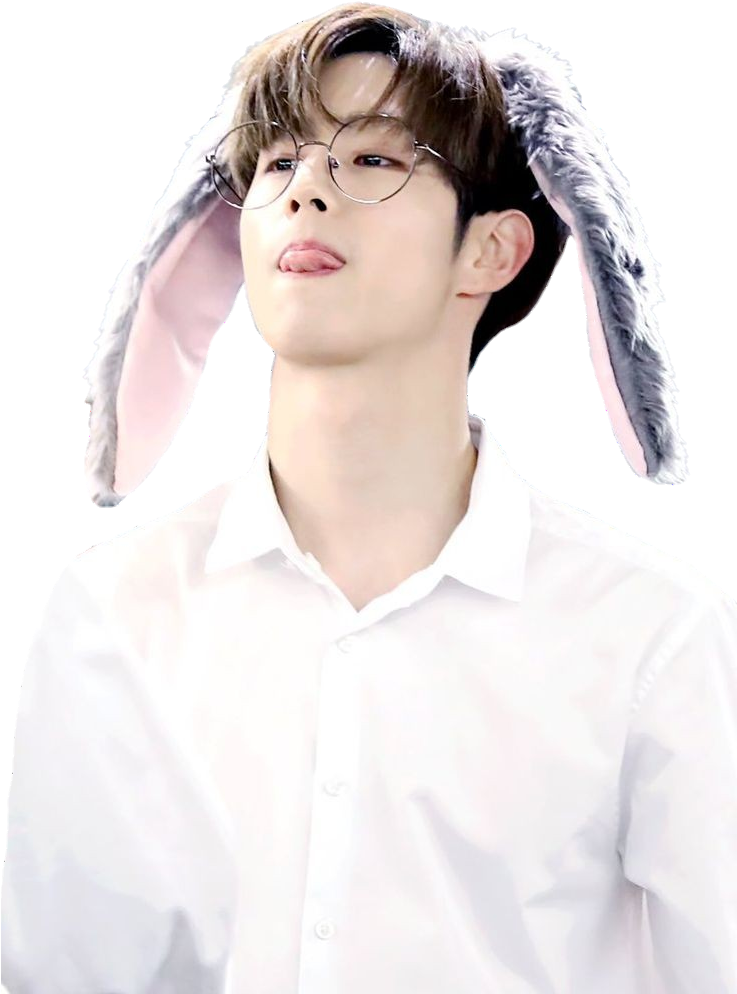 A Man Wearing Glasses And A Bunny Ears