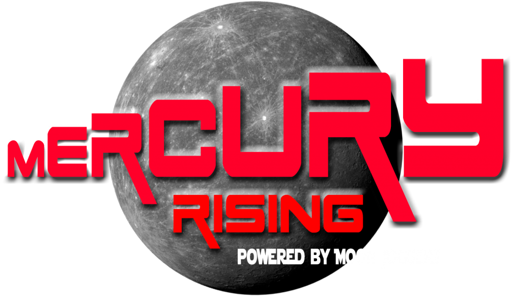 A Moon With Red Text