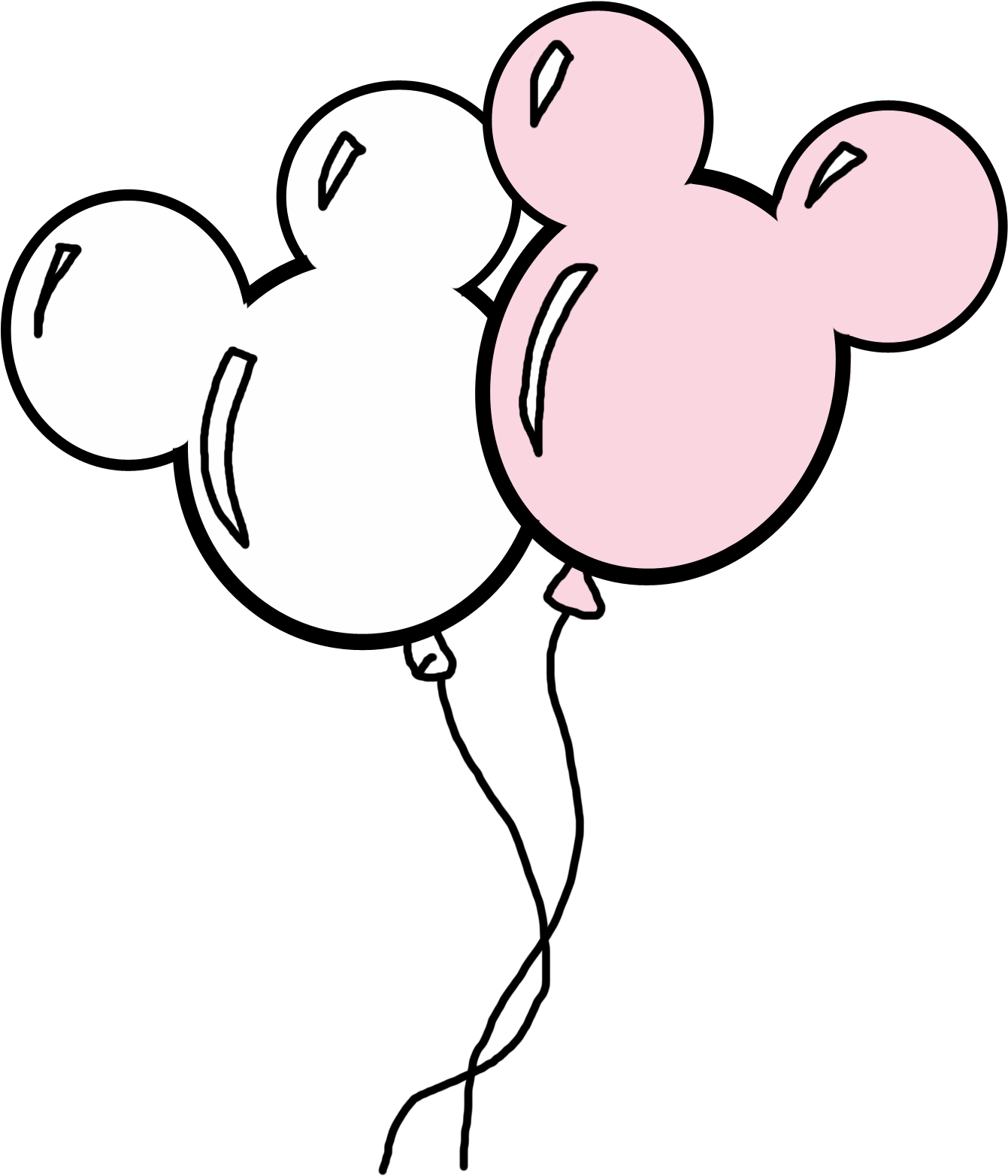 A White And Pink Balloons