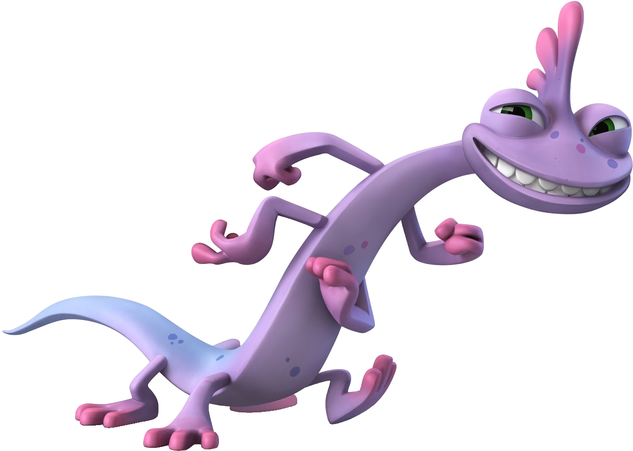 A Cartoon Lizard Running