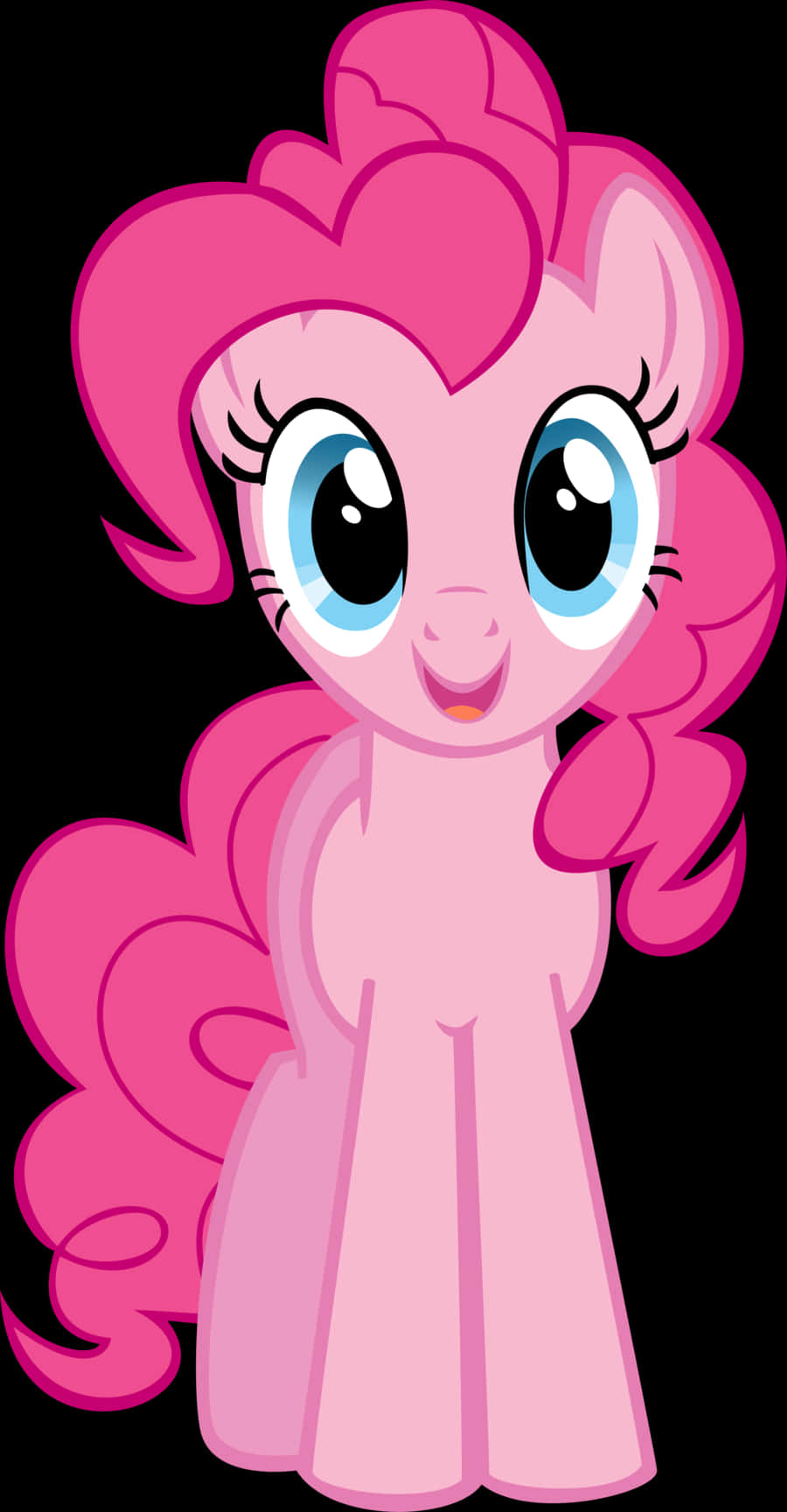 A Cartoon Of A Pink Pony