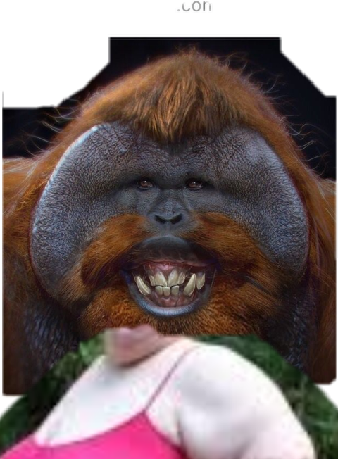 Transparent Orangutan Clipart - Ugly Monkey, Hd Png Download