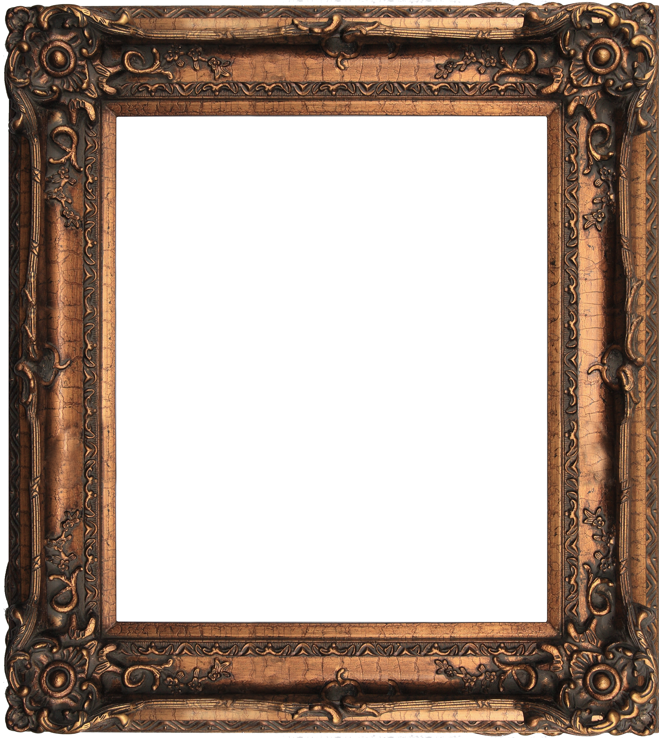 A Picture Frame With A Black Background