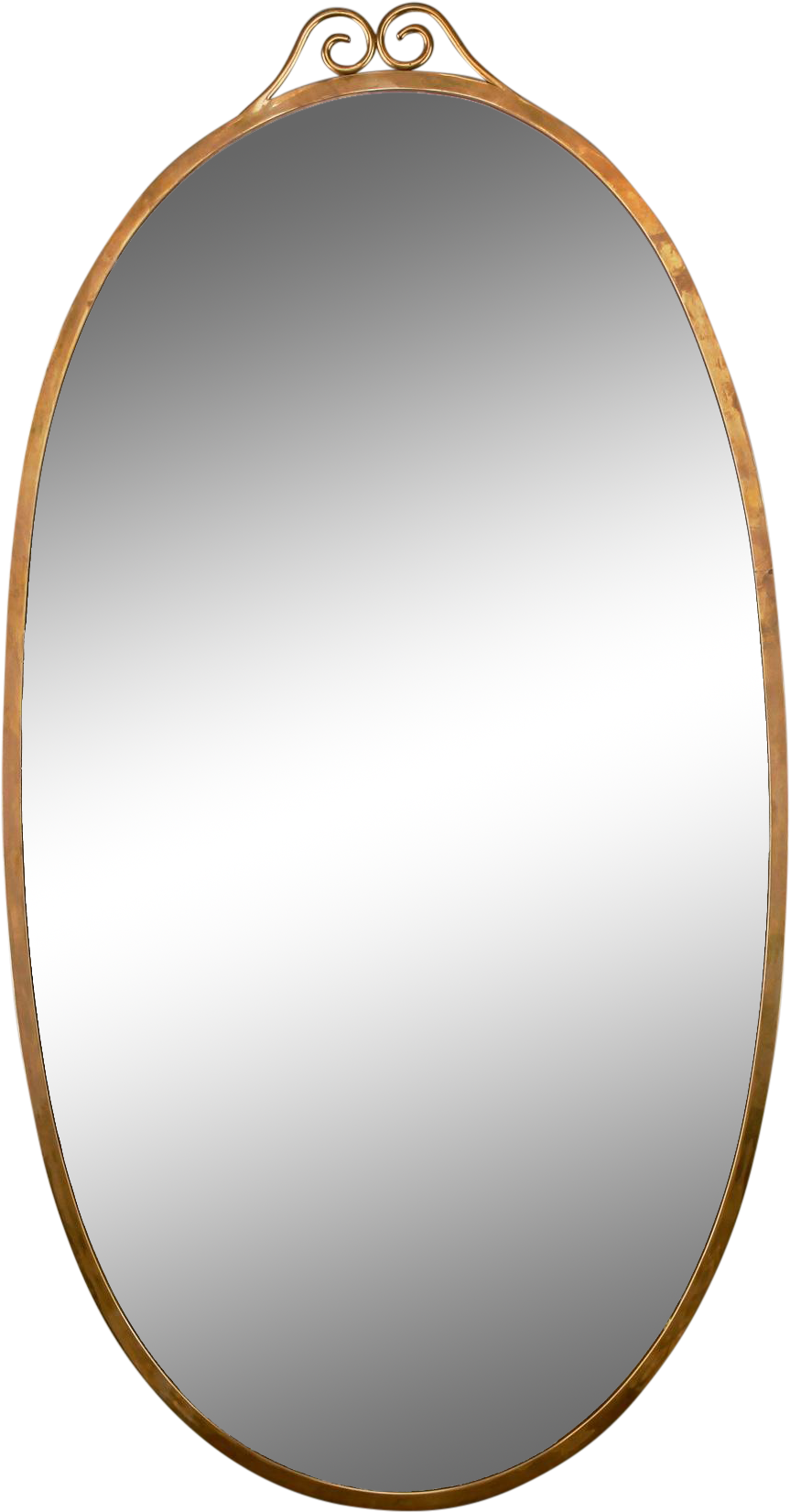 A Mirror With A Gold Frame
