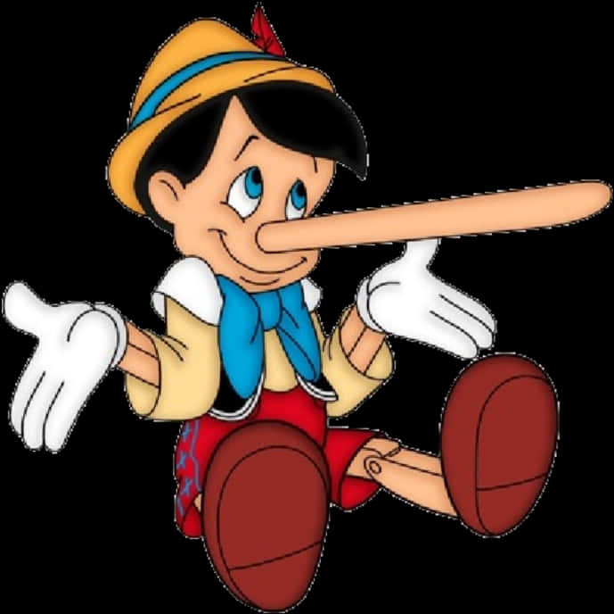 A Cartoon Character With Long Nose