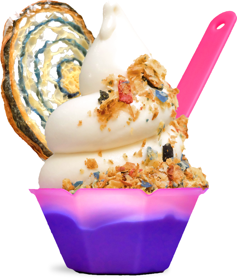 A Frozen Yogurt In A Cup