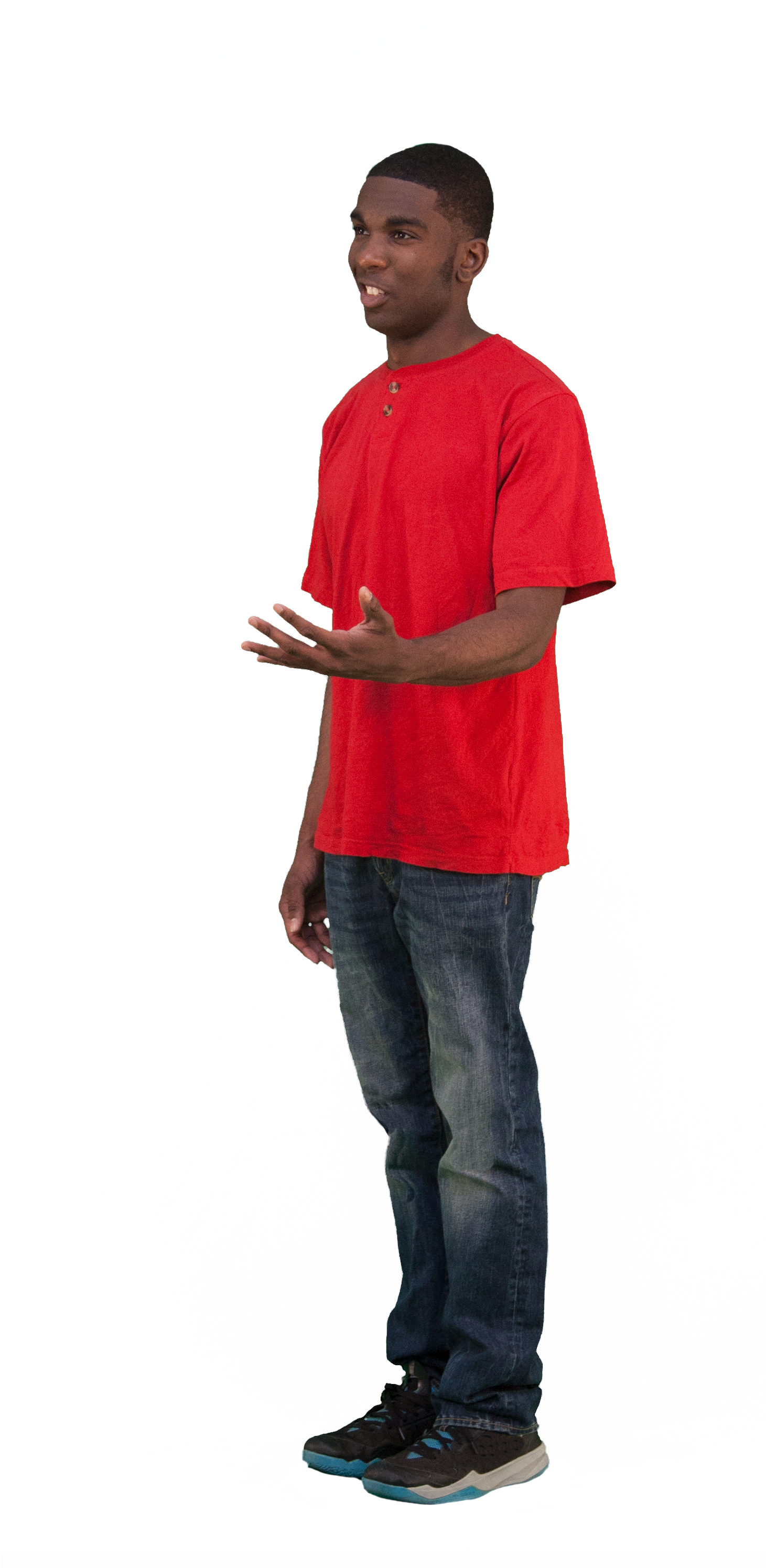 A Man In A Red Shirt