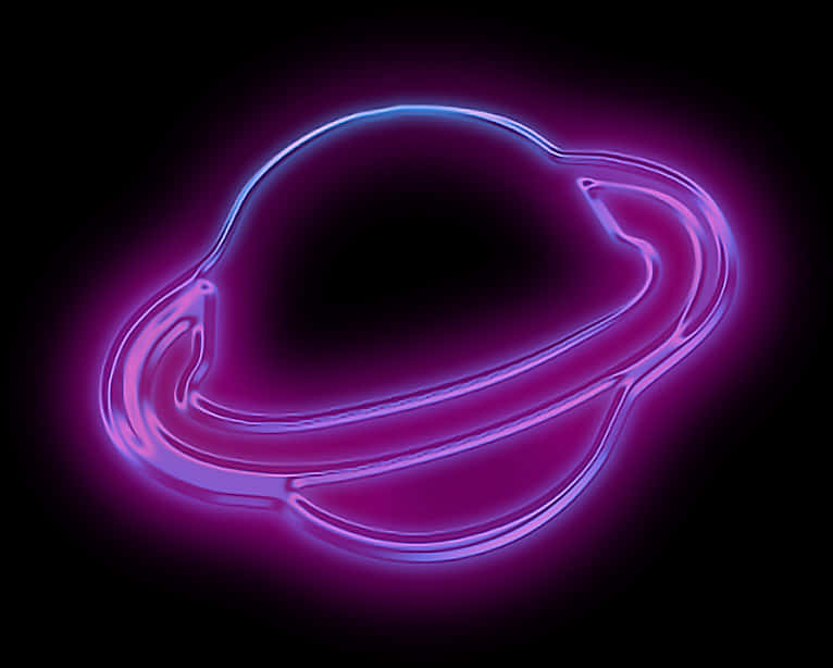 Transparent Purple Planet Png - Planeta Neon Png, Png Download