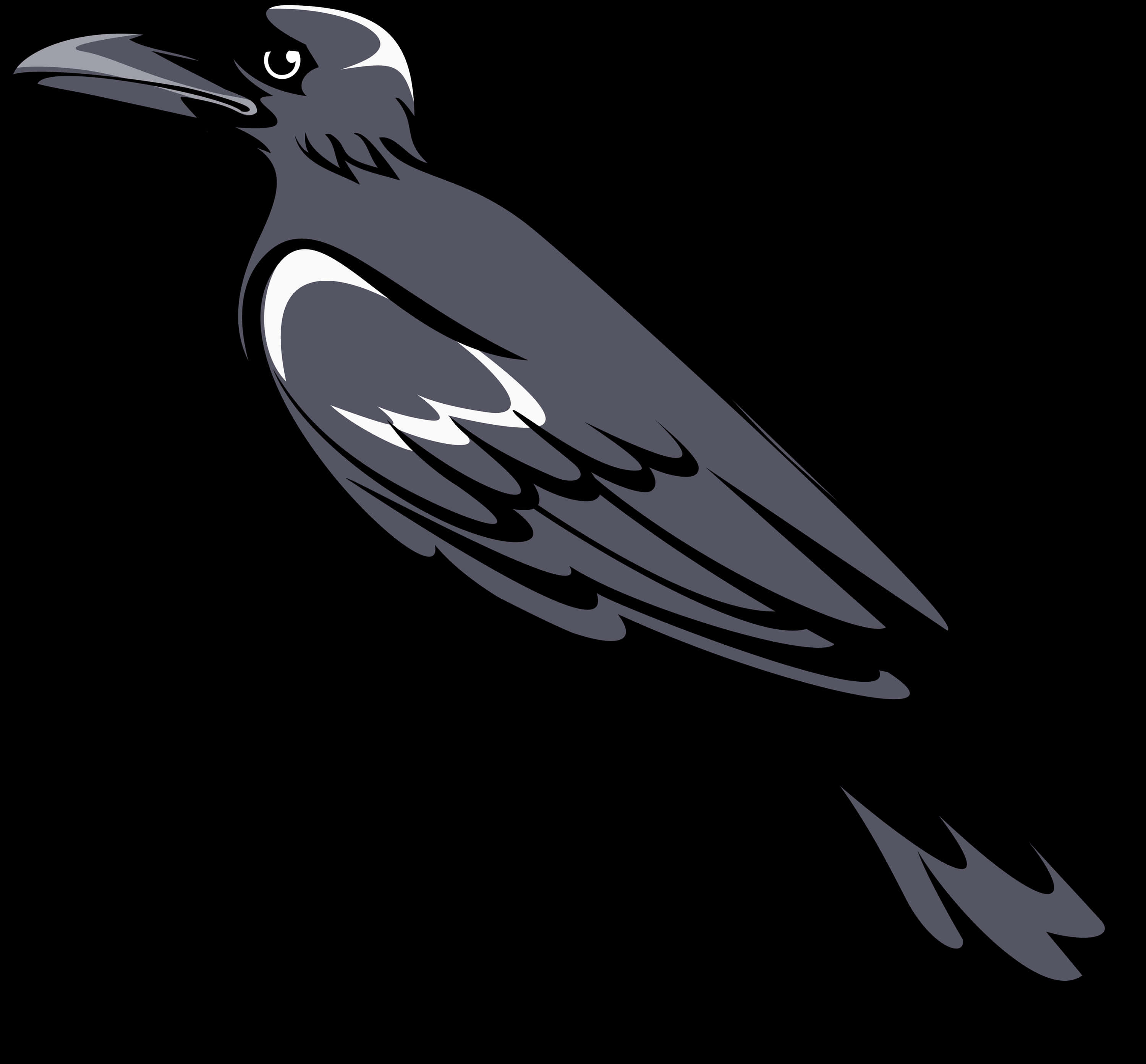 Transparent Raven Flying Png, Png Download
