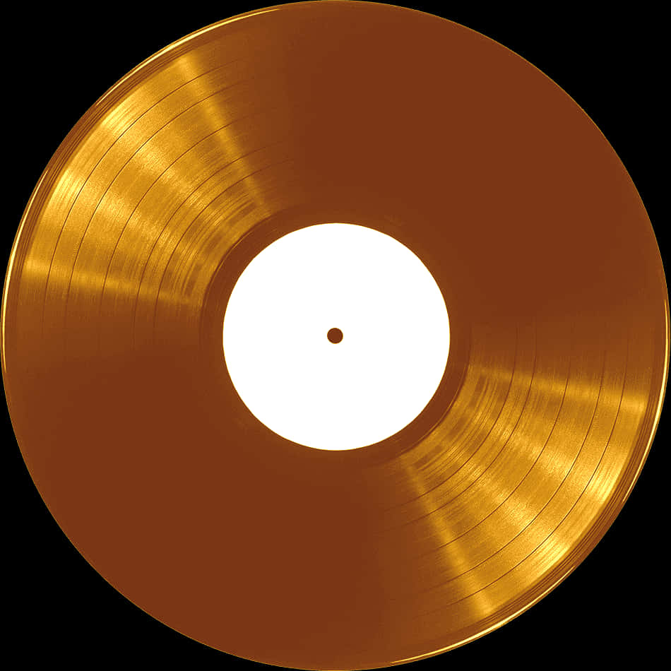 A Gold Record With A Light In The Middle