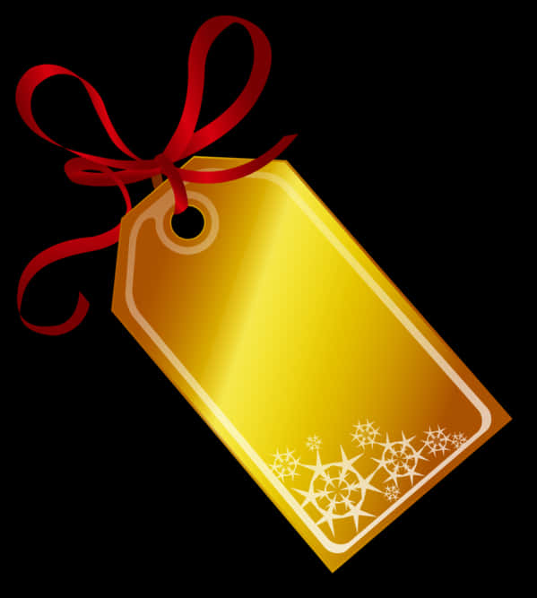 Transparent Red Tag Png - Gold Christmas Tag Png, Png Download