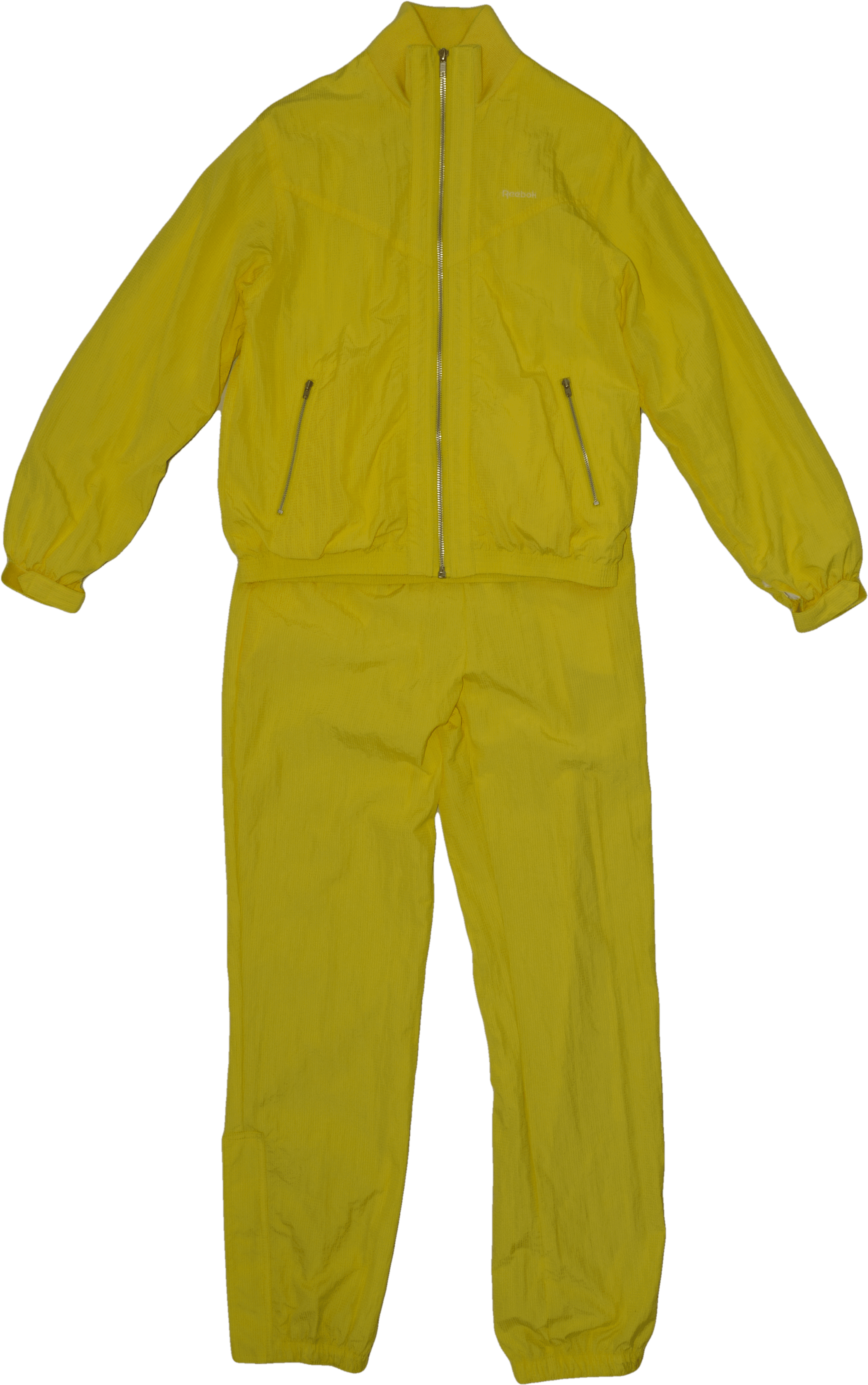 A Yellow Tracksuit With Zippers