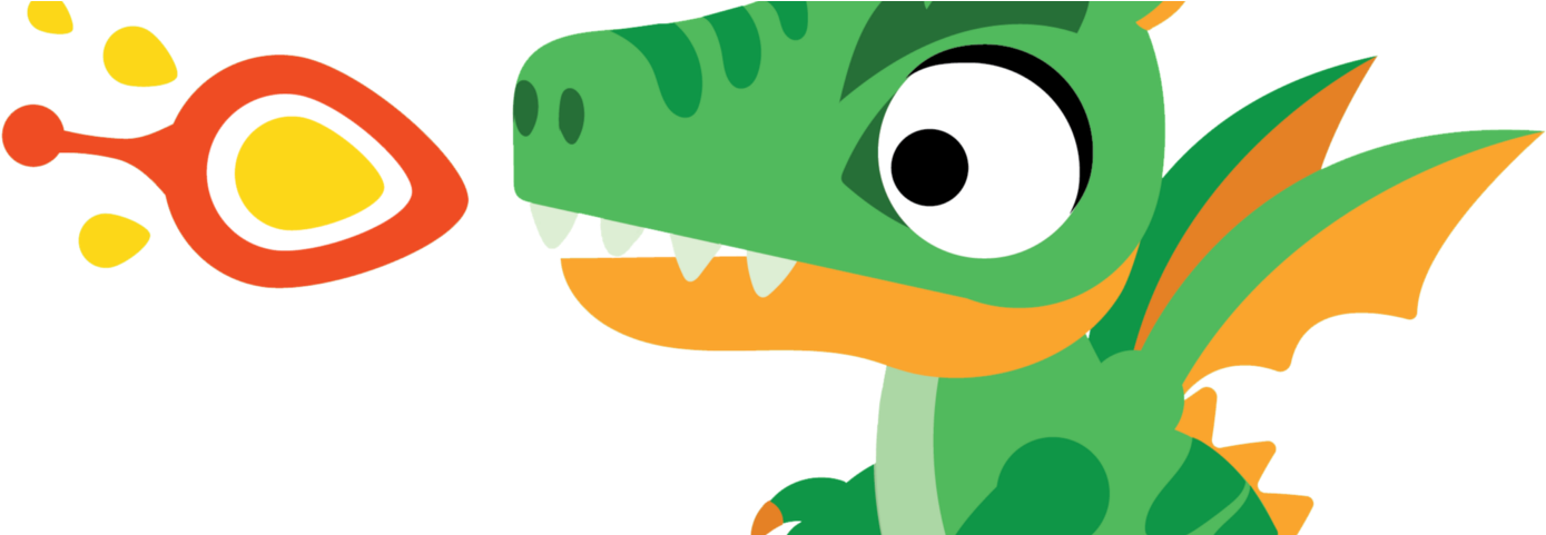 A Cartoon Of A Dinosaur