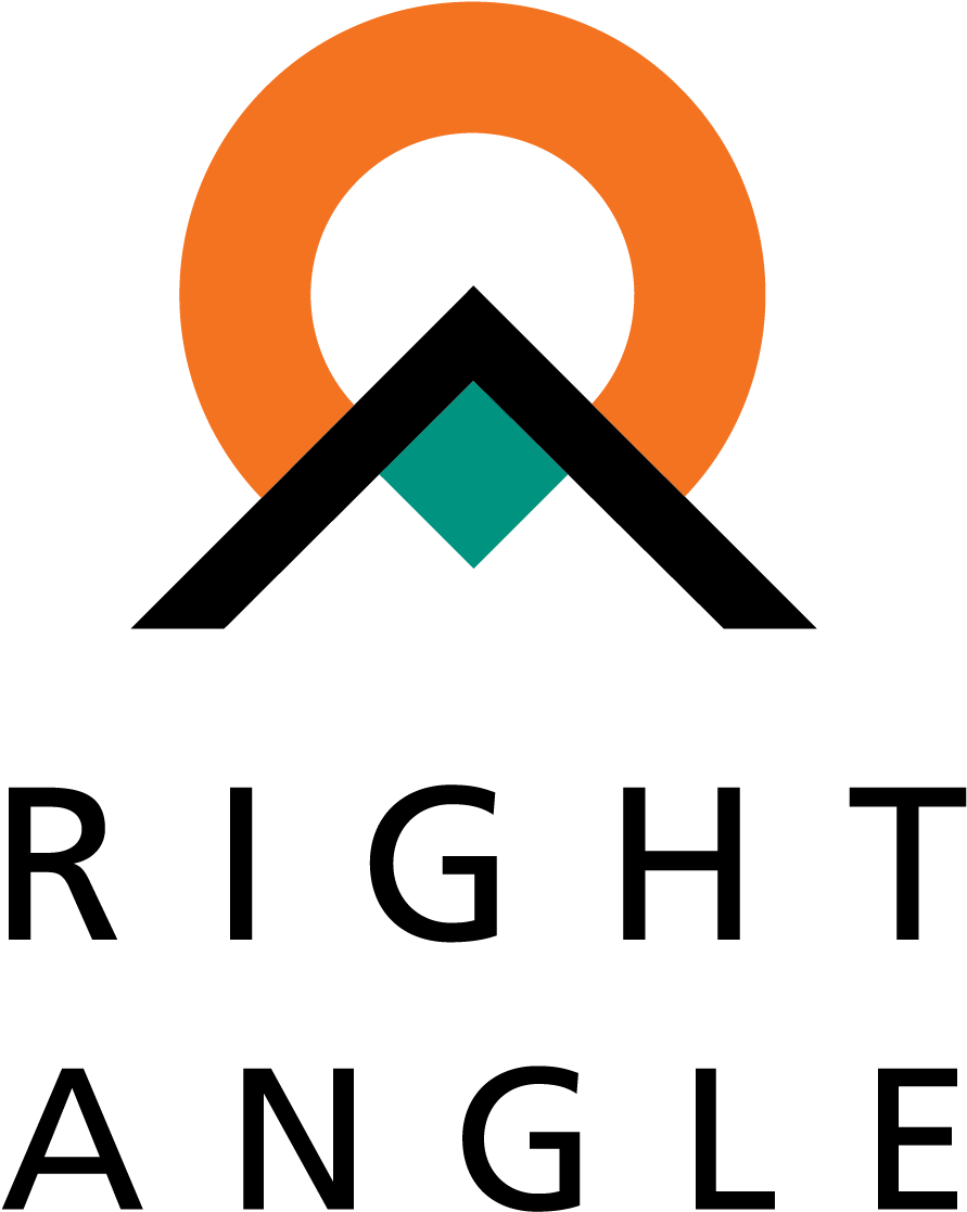 A Logo With An Orange And Green Diamond