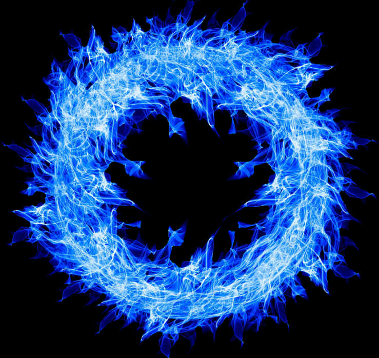 Transparent Ring Of Fire Clipart - Blue Fire Ring Transparent, Hd Png Download