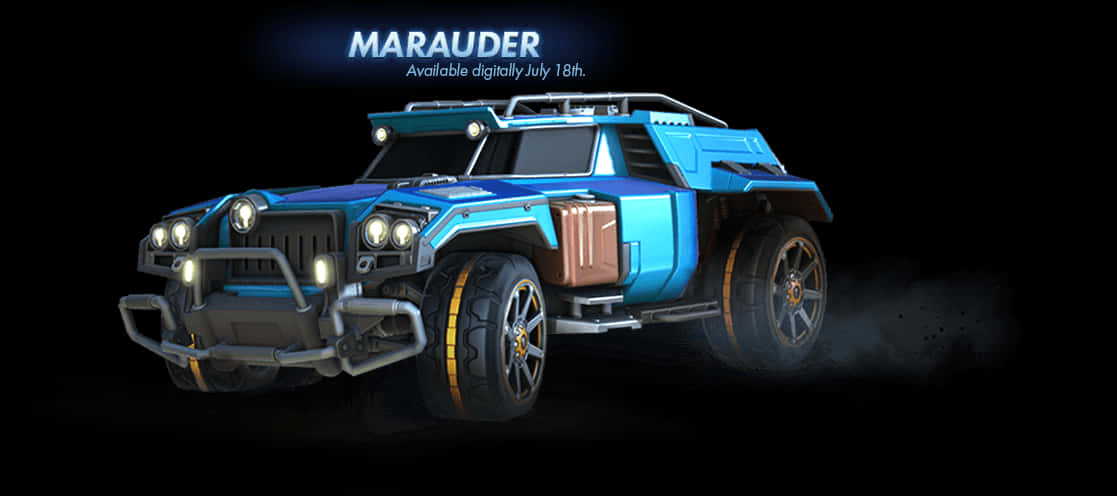 A Blue And Black Vehicle