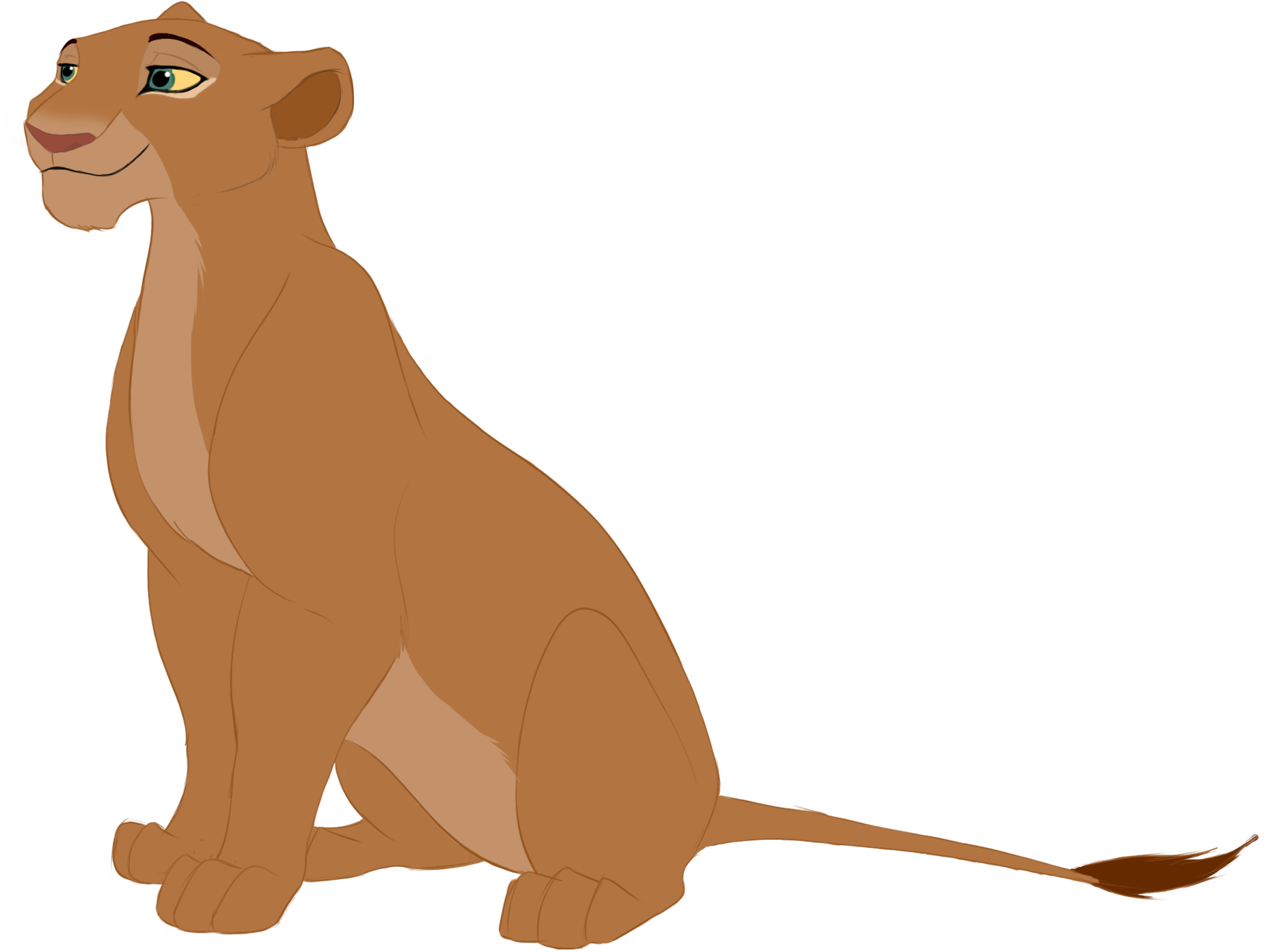 A Cartoon Of A Lioness