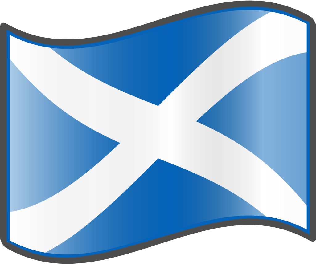A Blue And White Flag