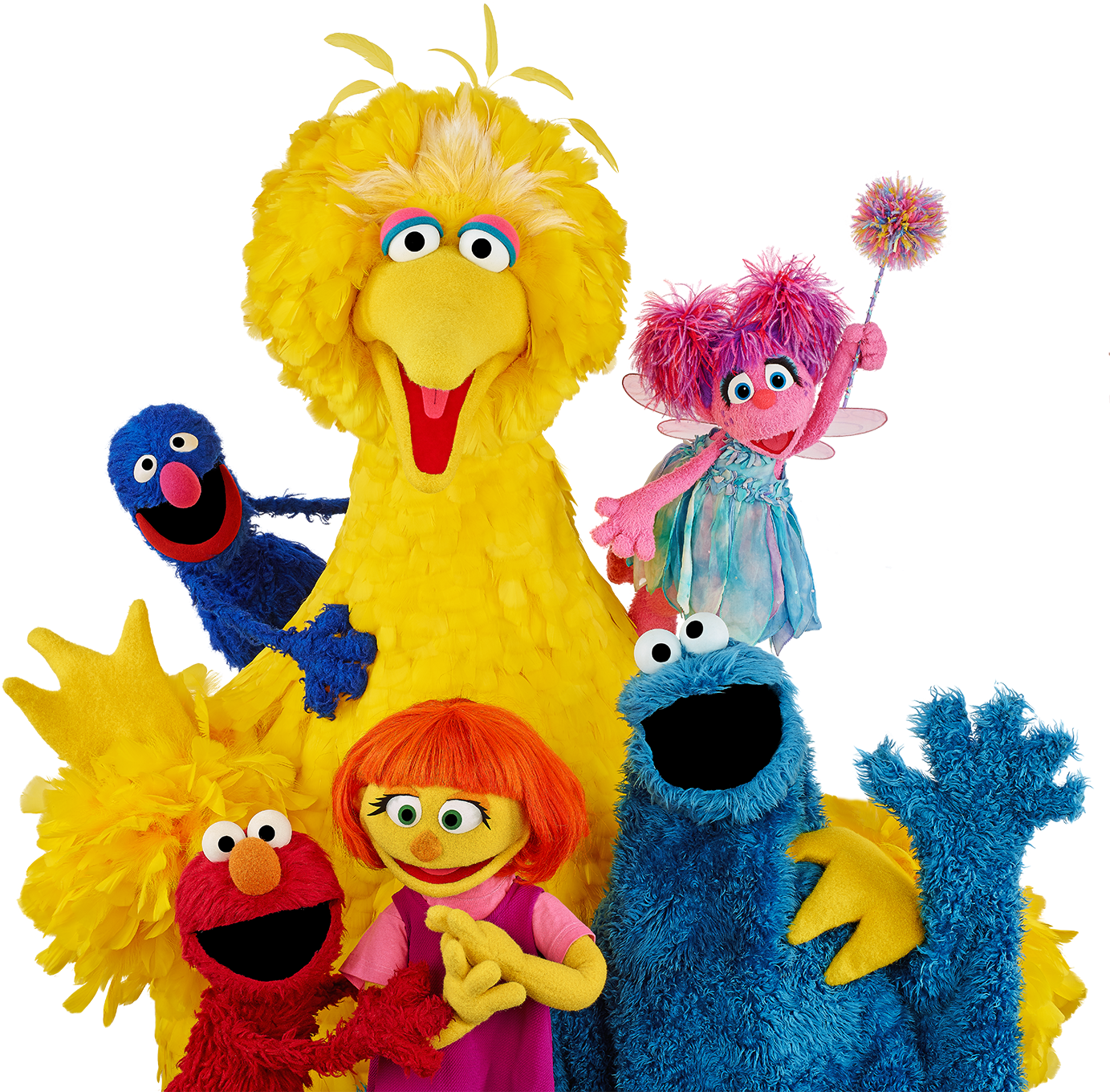 A Group Of Puppets Posing For A Photo