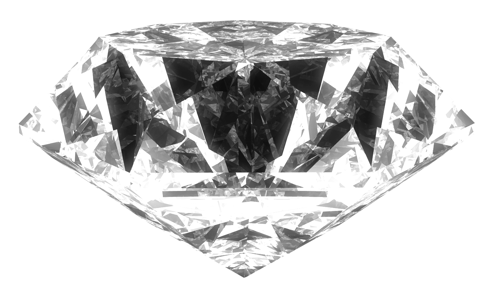 A Diamond With A Black Background