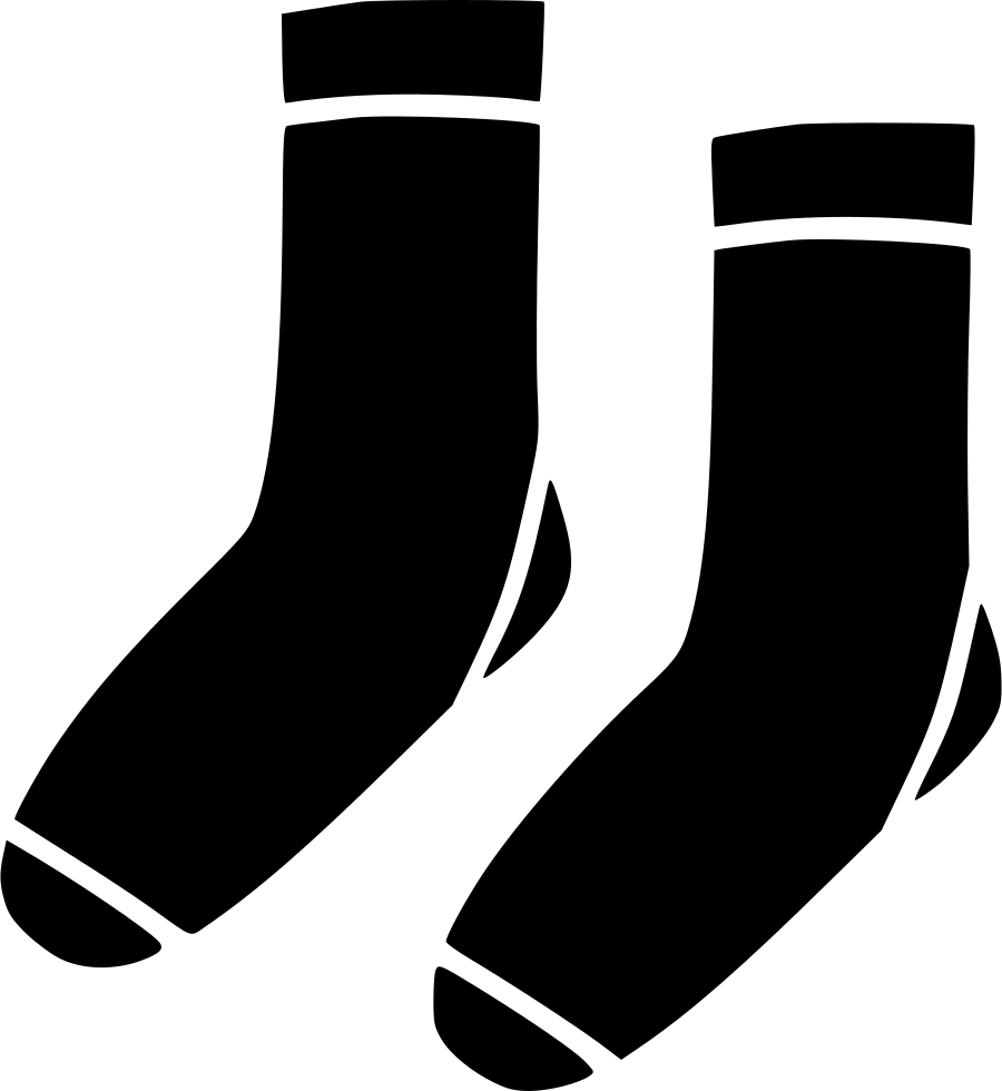A Pair Of Socks On A Black Background