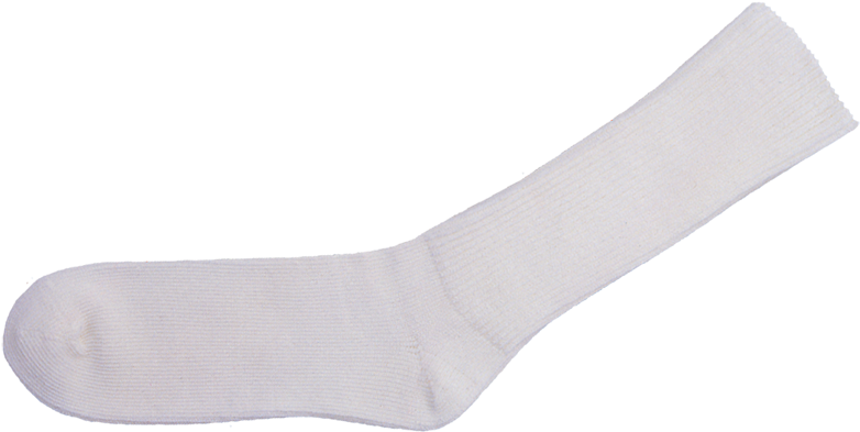 A White Sock On A Black Background