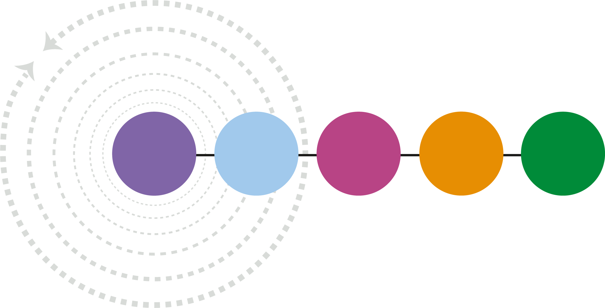 A Colorful Circles And Dots