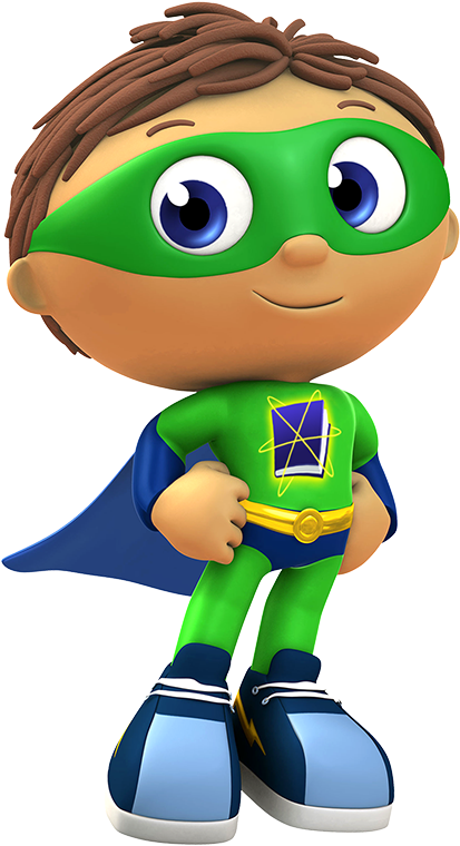 A Cartoon Character Of A Boy In A Green And Blue Garment