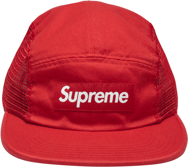 A Red Hat With White Text On It