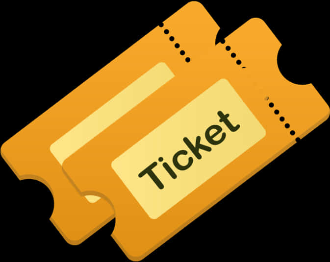 A Pair Of Tickets With Black Text