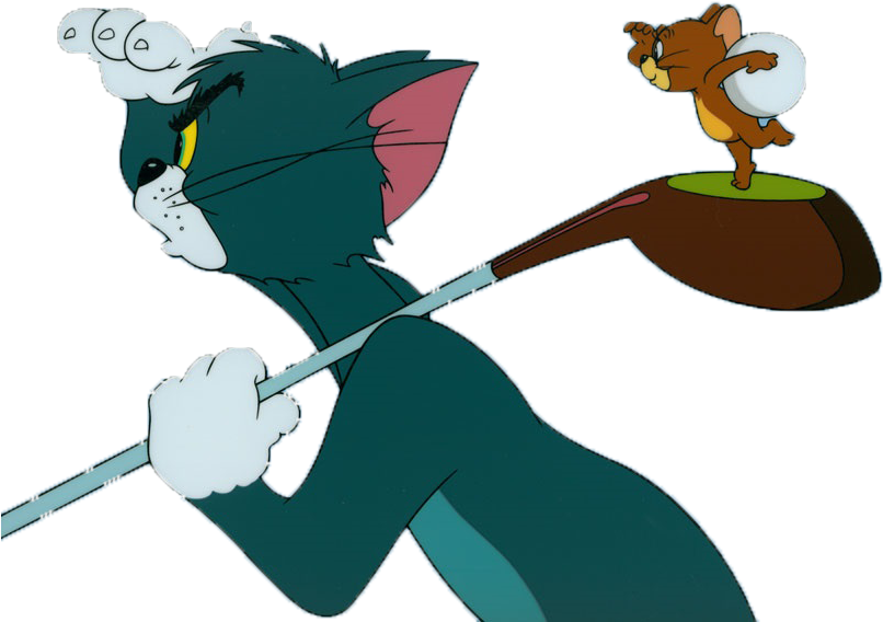 Transparent Tom And Jerry Png - Tom And Jerry Golf, Png Download