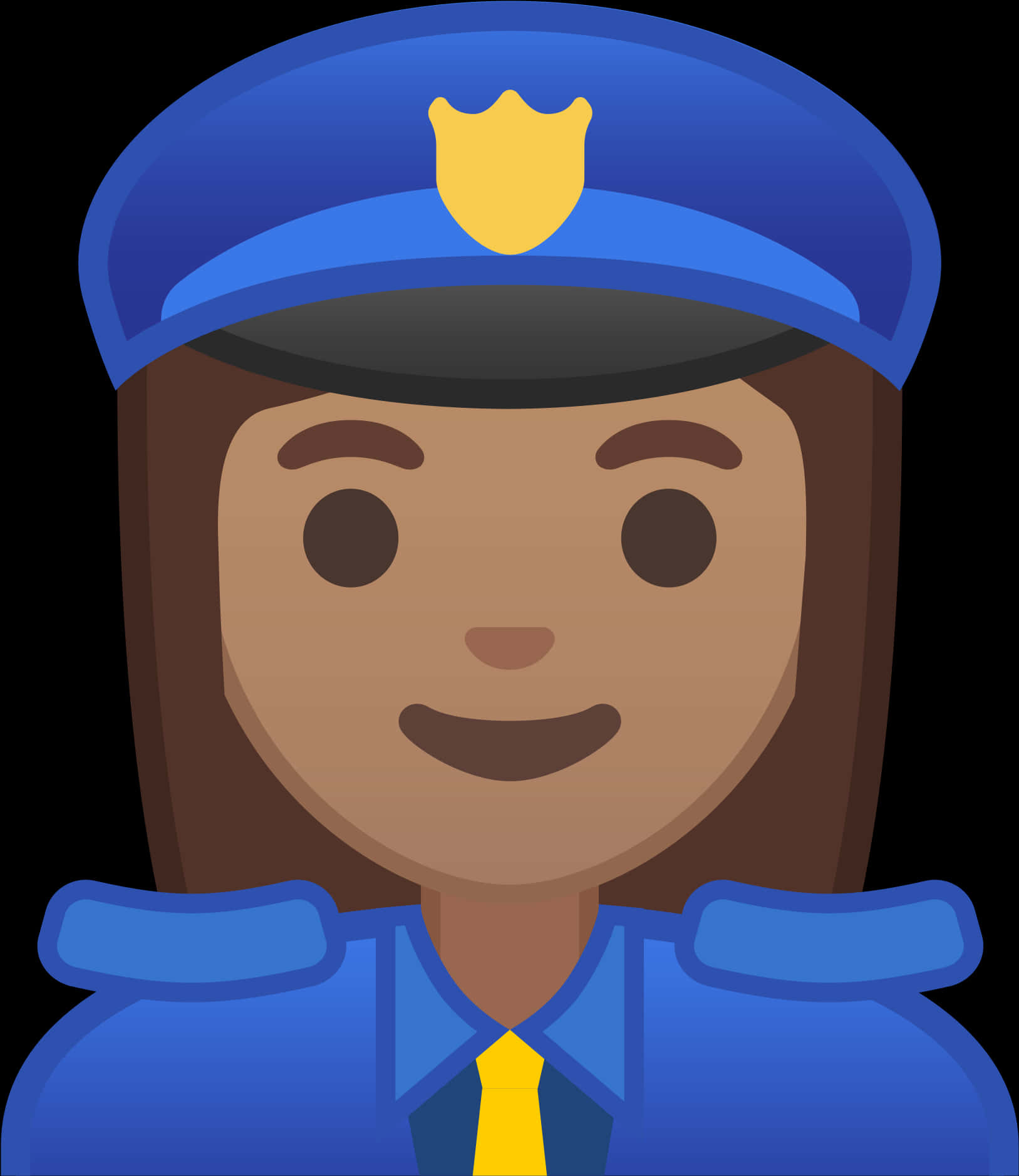 A Cartoon Of A Woman In A Police Uniform
