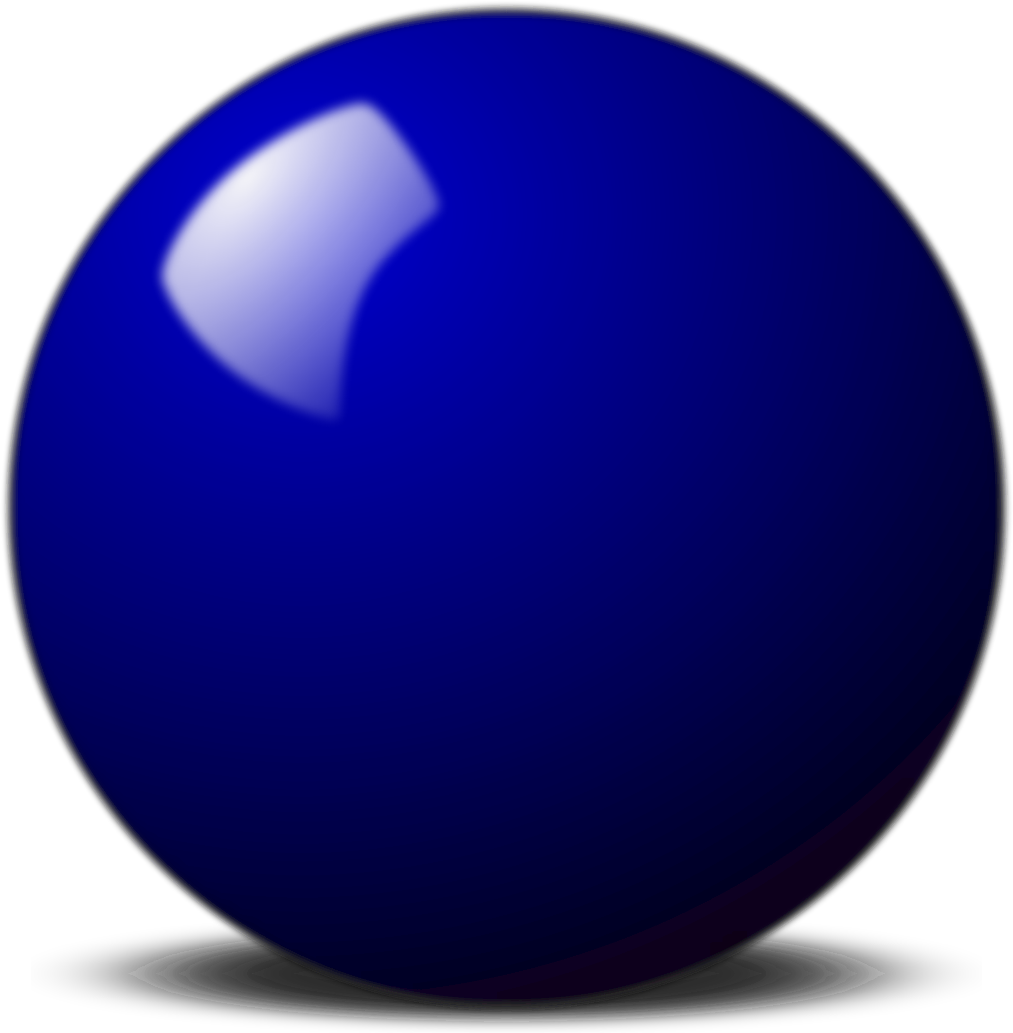 A Blue Ball With A Black Background