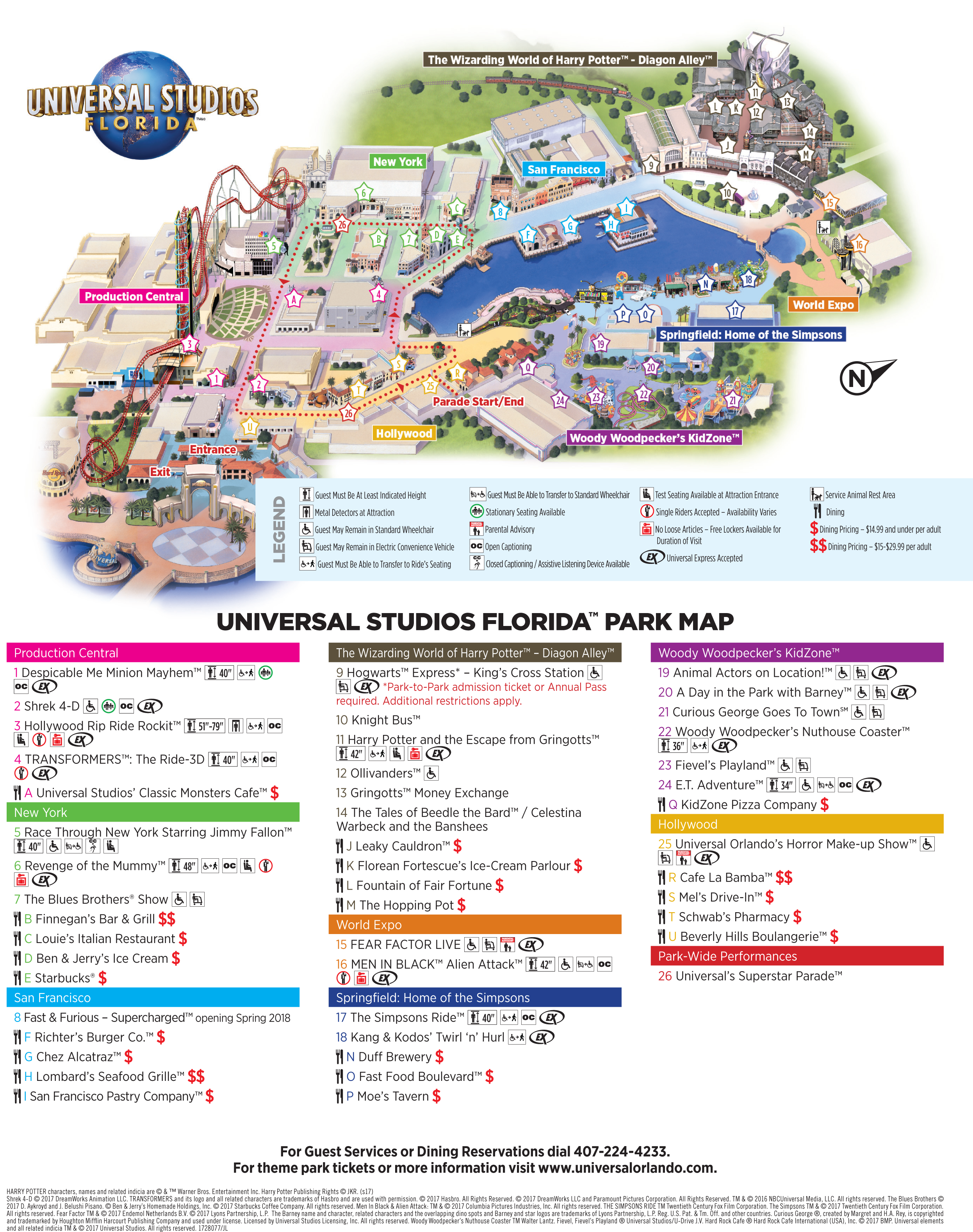 A Map Of A Theme Park