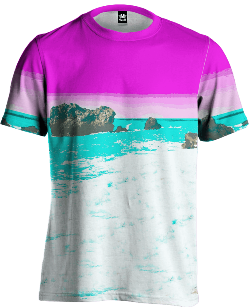 A Shirt With A Picture Of A Body Of Water