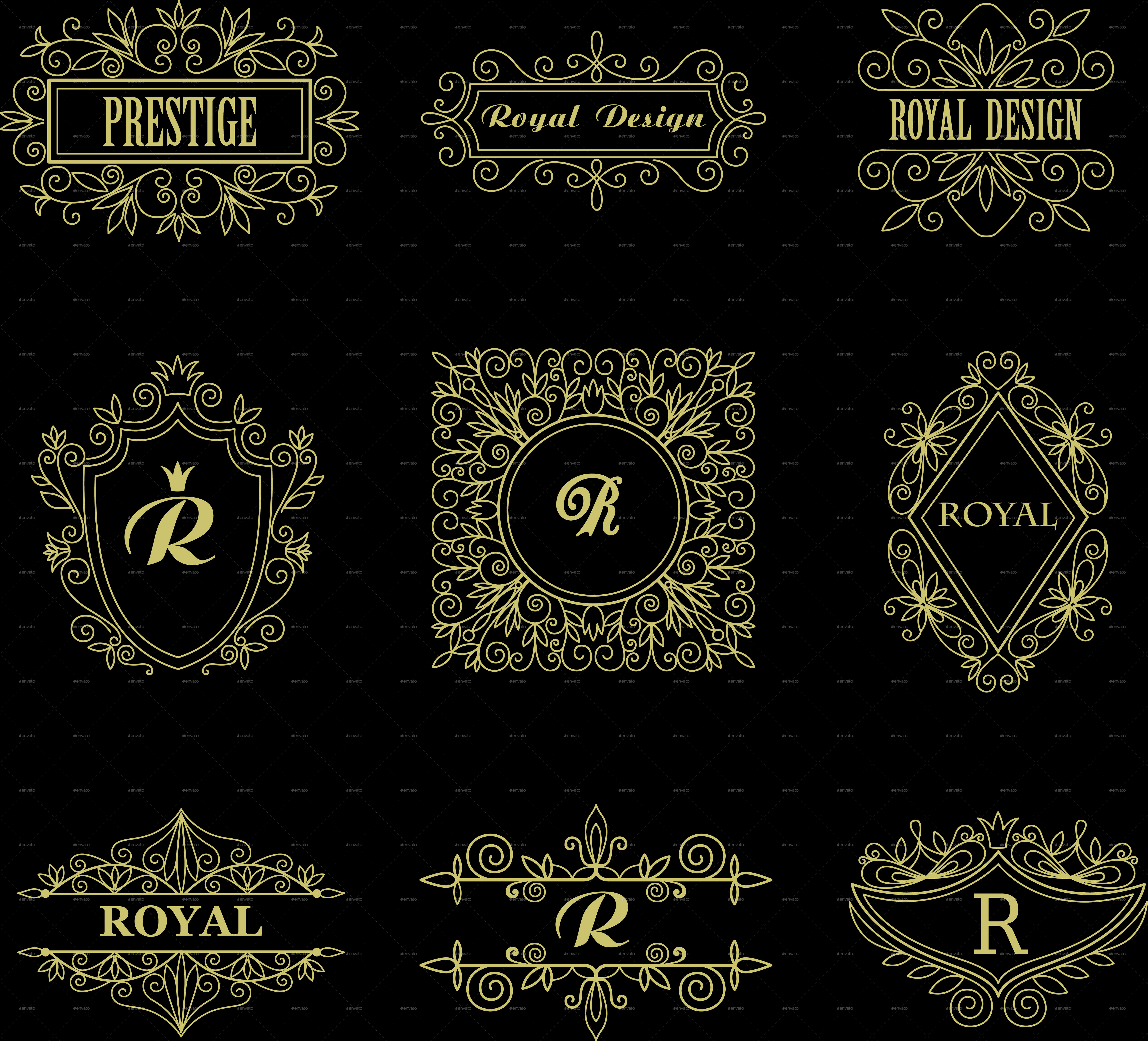 A Collection Of Logos And Labels
