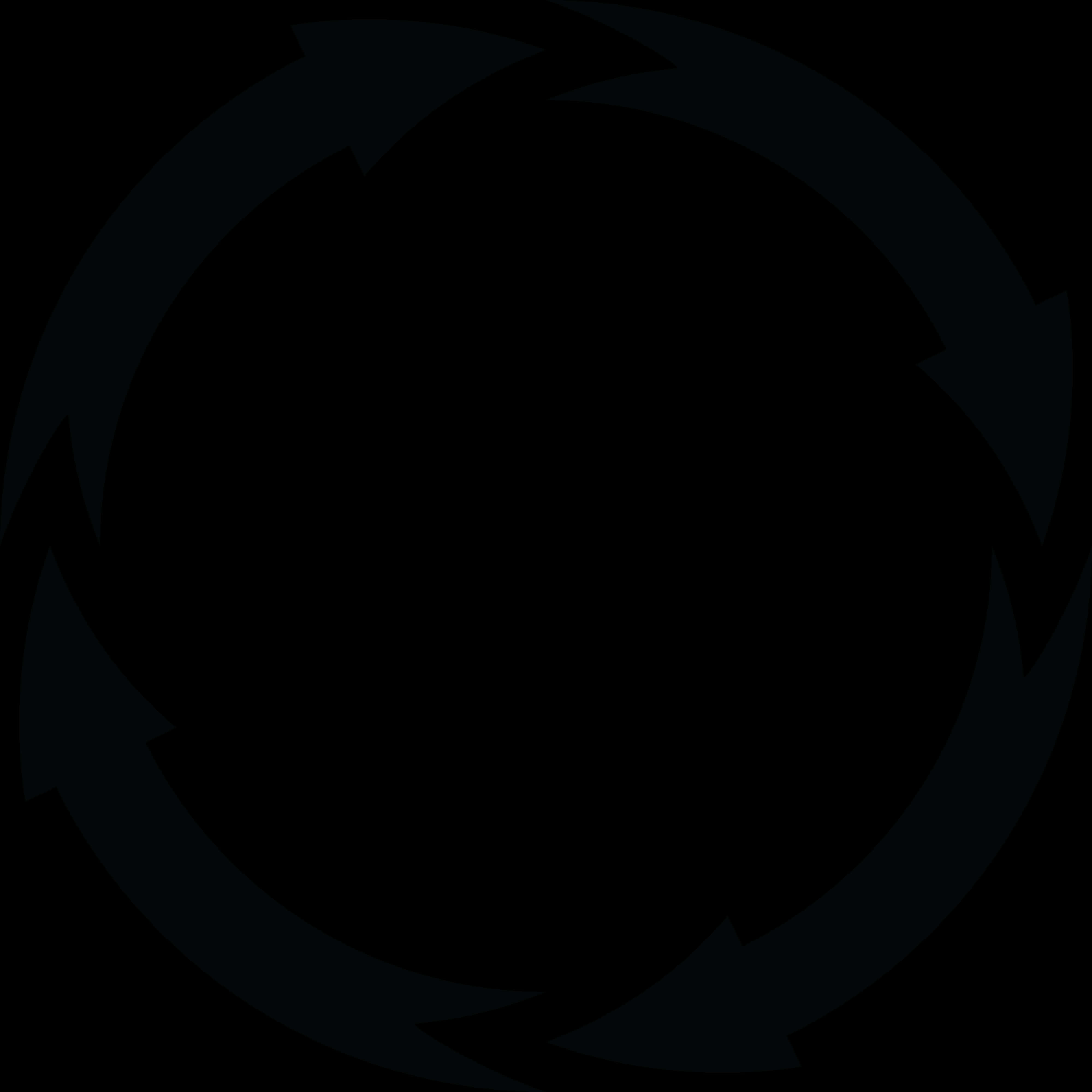 A Circular Black Circle With Arrows