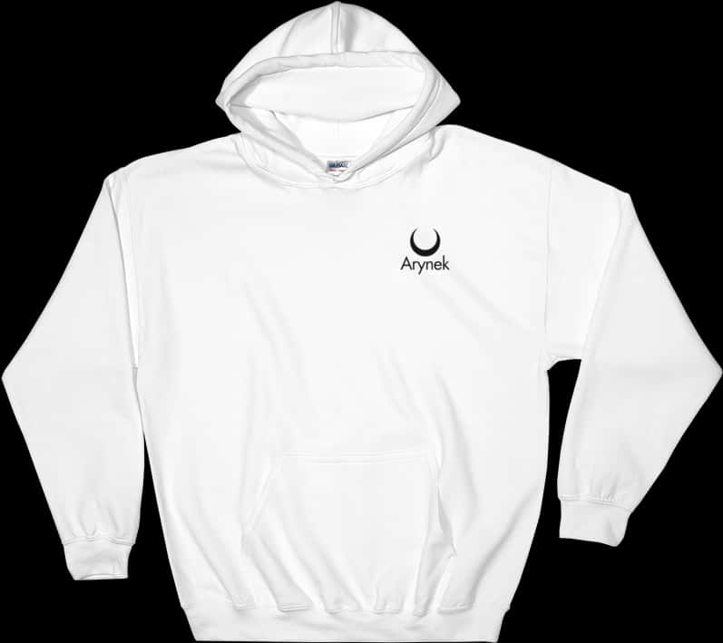 A White Hoodie With A Logo On It