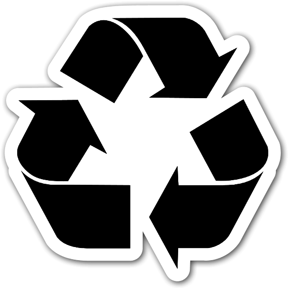 Transparent White Recycle Symbol Png - Reduce Reuse Recycle Png, Png Download