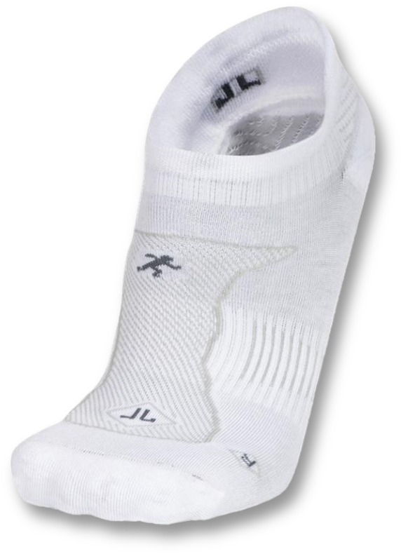 A White Sock With A Logo On It