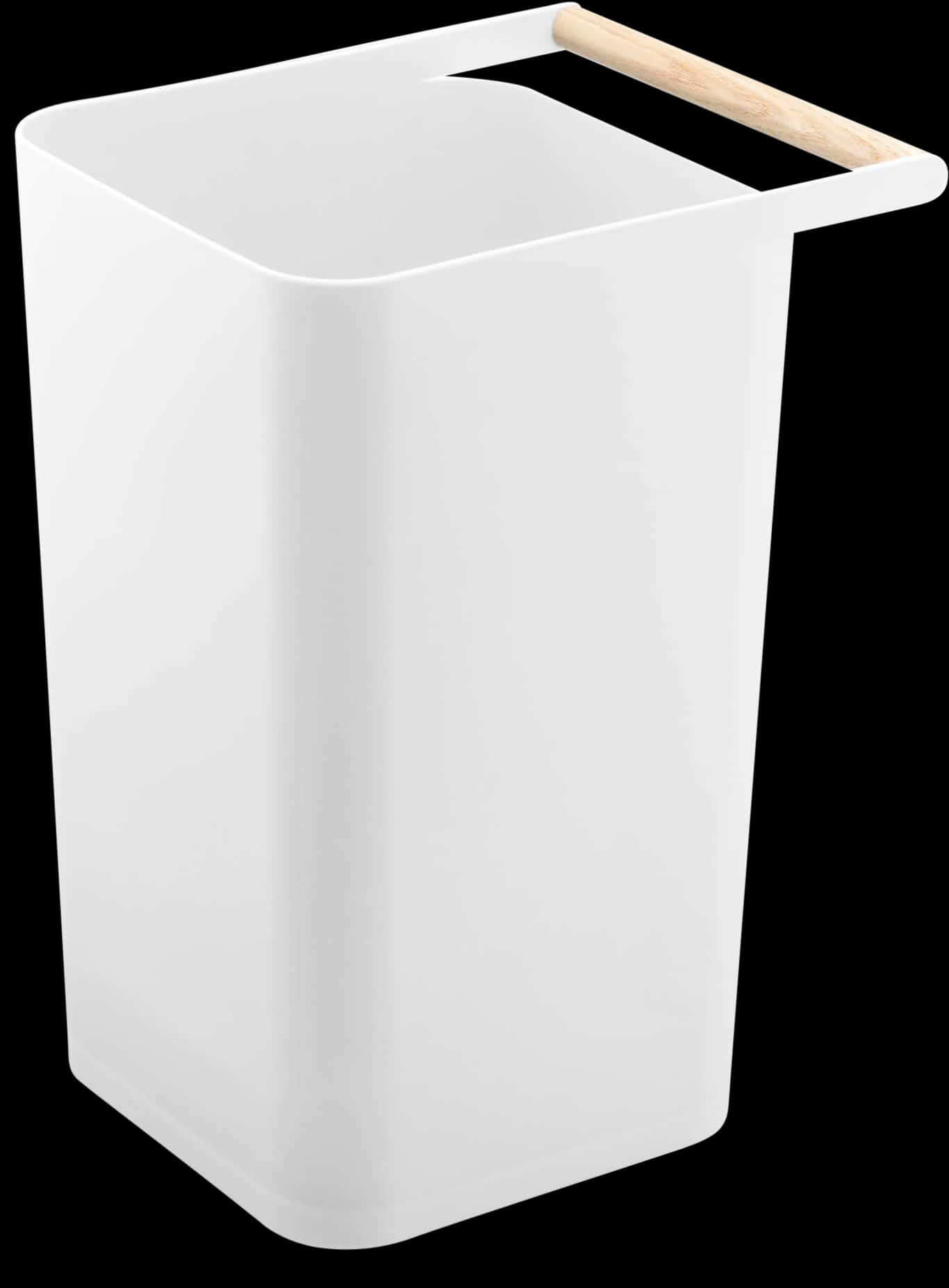 A White Plastic Container With A Handle