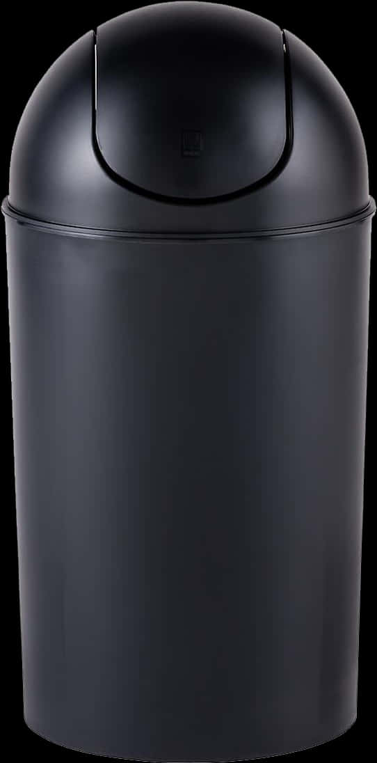 A Black Plastic Container With A Lid