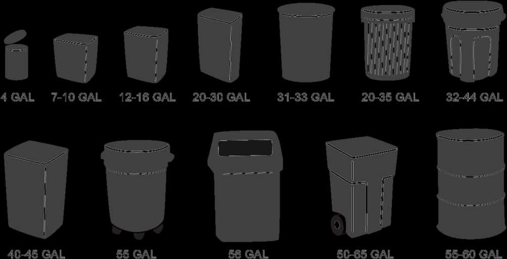 Trash Can Sizes