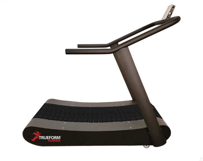 A Treadmill With A Black Handle