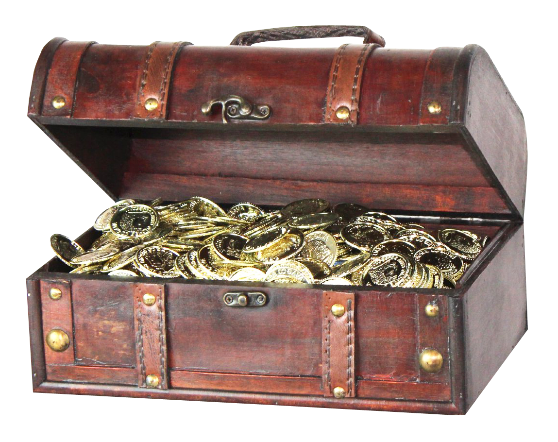 A Chest Full Of Gold Coins