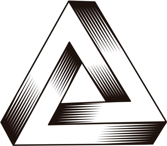 A Triangle Shaped Object With Black Background