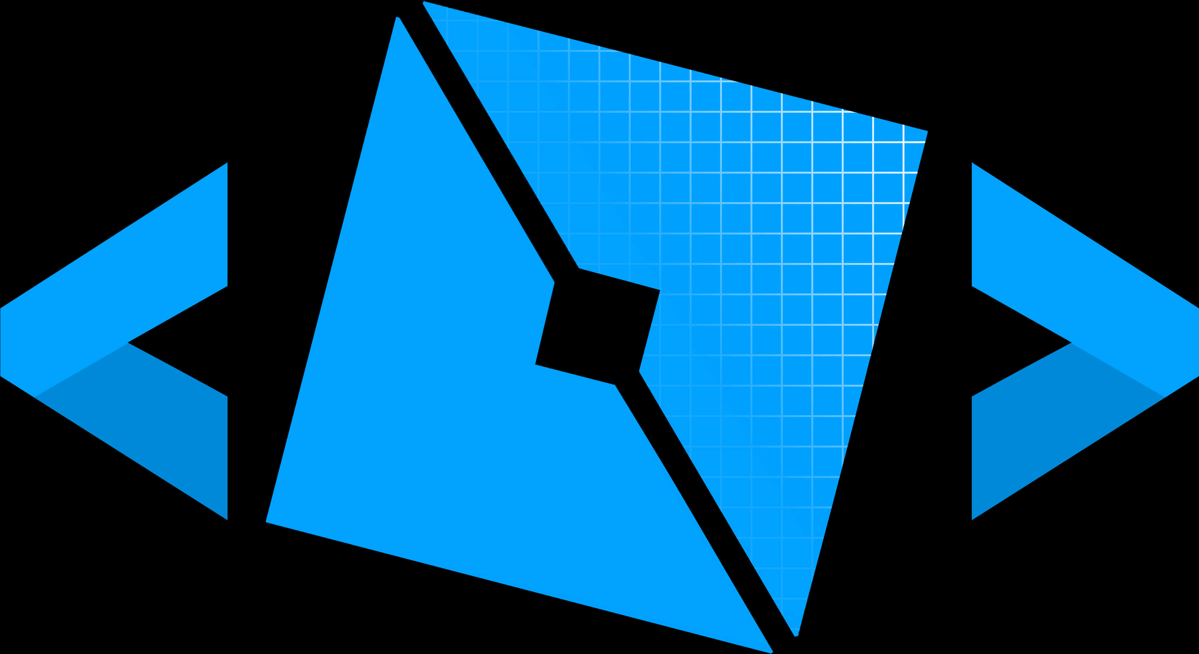 A Blue Square With A Black Center