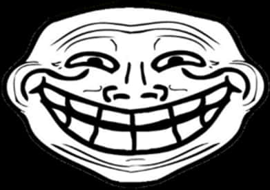 Troll Face With Large Smile